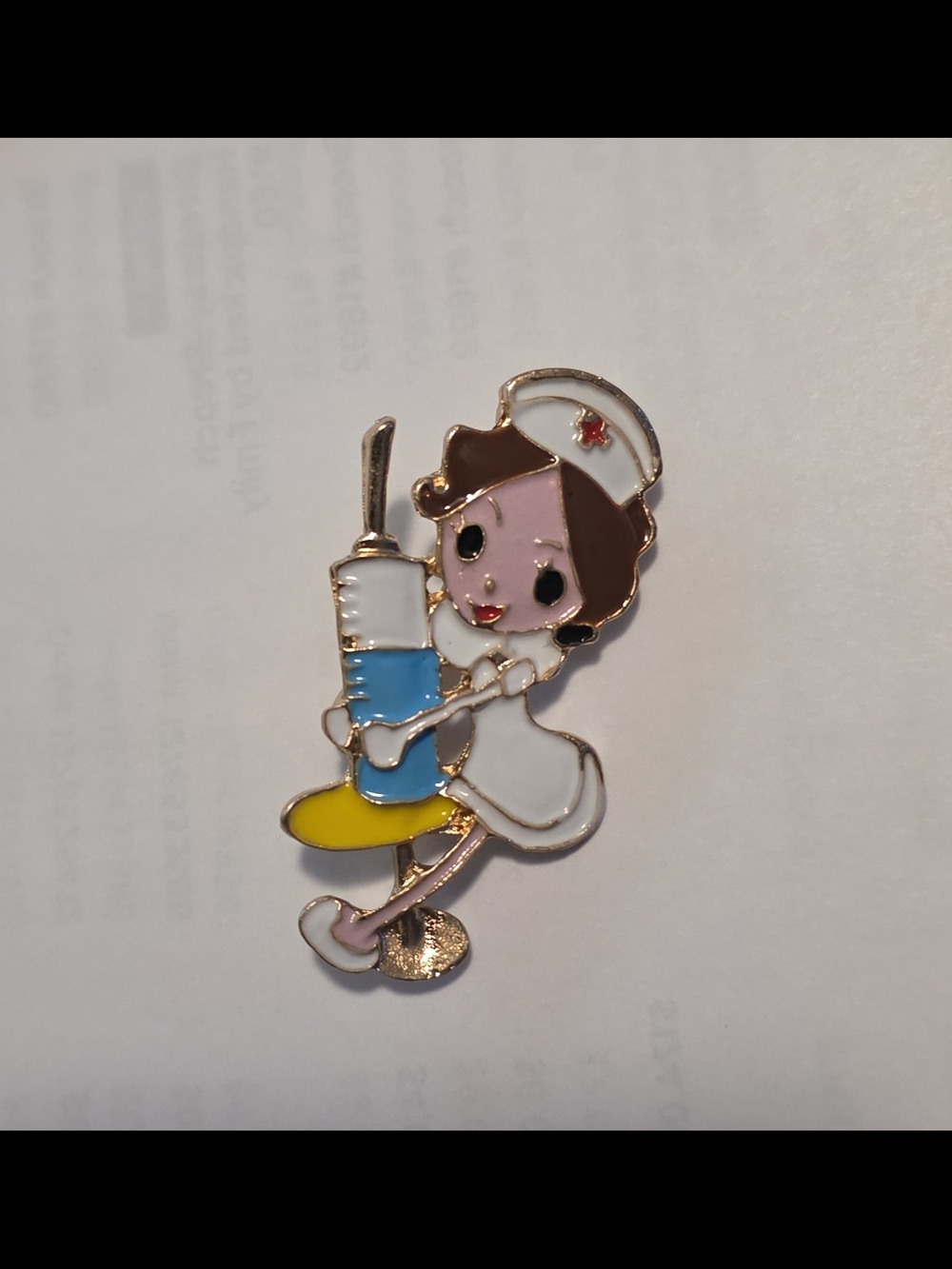 Cute Nurse Enamel Pin,Brooch